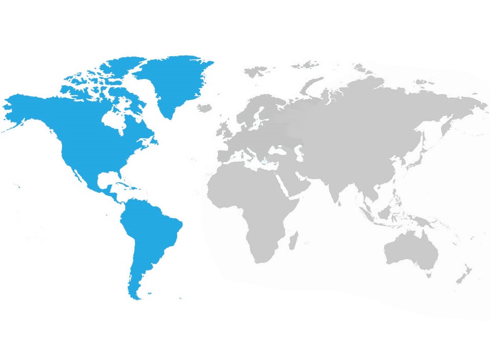 map of Cristal Group Americas coverage